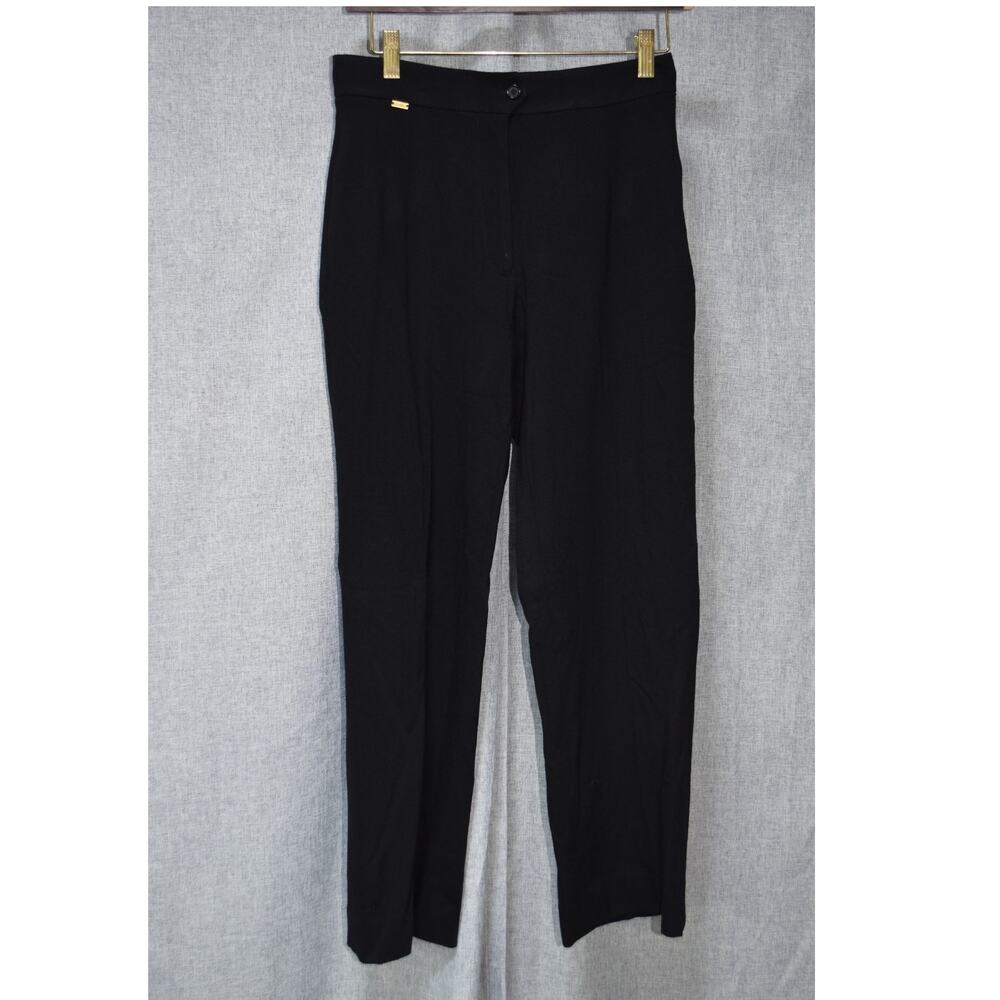 St. John Black Knit Pull-On Pants Women’s Size 8